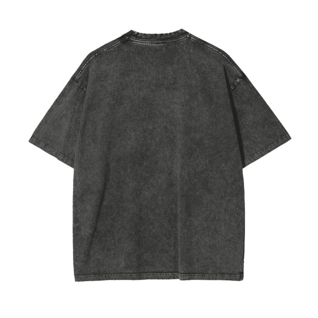 Acid Wash Oversize T-Shirt- Futuristic