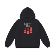 Oversize Heavyweight Fleece Hoodie - Chess DTD