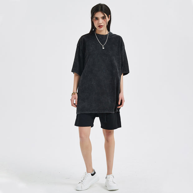 Acid Wash Oversize T-Shirt - Aggressive Bear