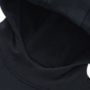 High Neck Insulated FOG Solid Color Fleece Hoodie - 385 GSM